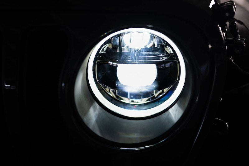 DV8 Offroad JL & JT LED Headlights; Black