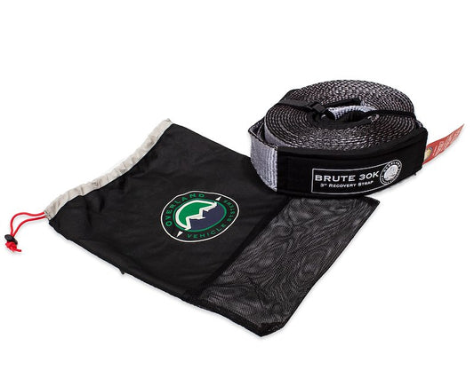 Overland Vehicle Systems Tow Strap 30 30,000 lb. 3 x 30' Gray Storage Bag