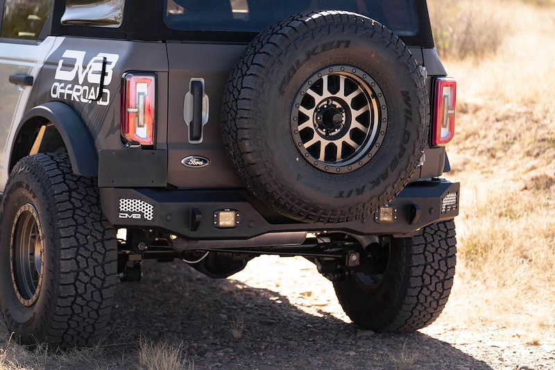 DV8 Offroad Ford Bronco; MTO Series Rear Bumper (2021-Present)