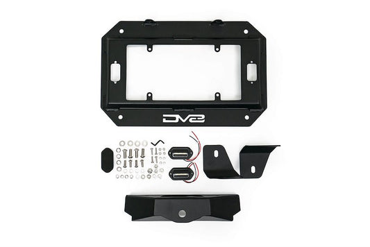 DV8 Offroad JL Spare Tire Delete With Light Mounts (2018-2024)