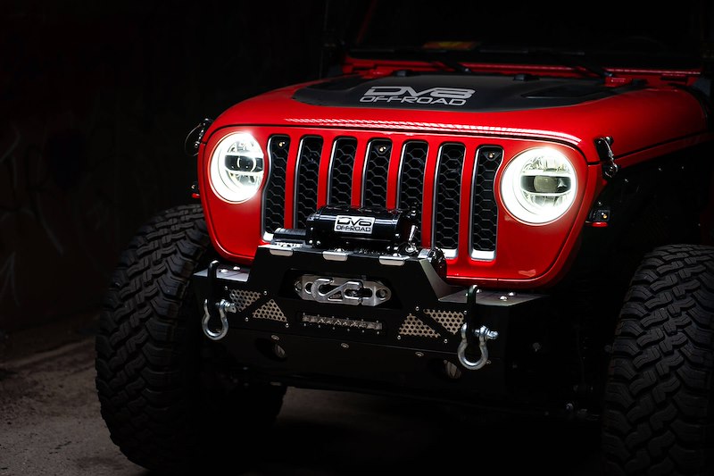 DV8 Offroad JL/JLU & JT LED Headlights | Chrome