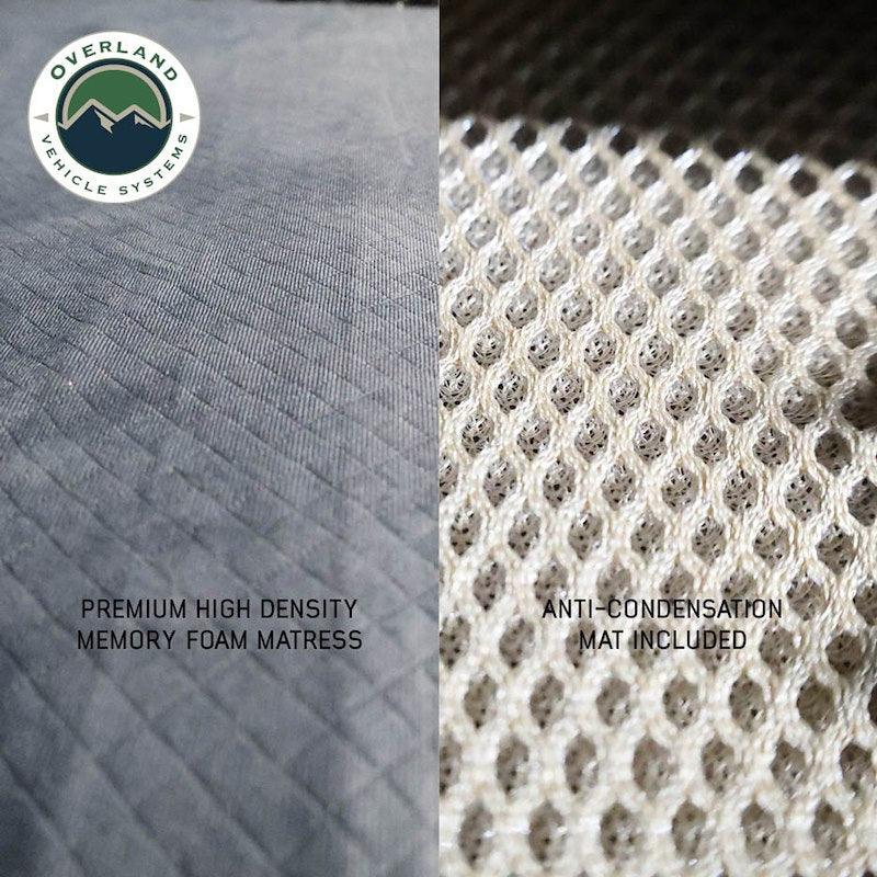 Overland Vehicle Systems XD Atlas Cantilever ABS Hard Shell Roof Top Tent, Blue Body & Black Rainfly