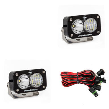 Baja Designs S2 Pro Black LED Auxiliary Light Pod Pair