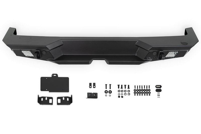 DV8 Offroad Jeep Wrangler JL MTO Series Rear Bumper w/ Optional Tire Carrier
