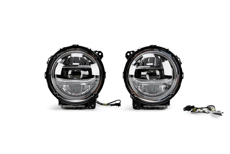 DV8 Offroad JL/JLU & JT LED Headlights | Chrome