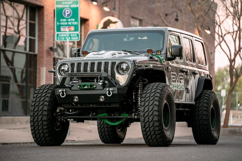 DV8 Offroad JL & JT LED Headlights; Black