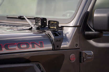 JL (2018-2025) & JT (2020-2025) A-Pillar Dual Pod Light Mounts