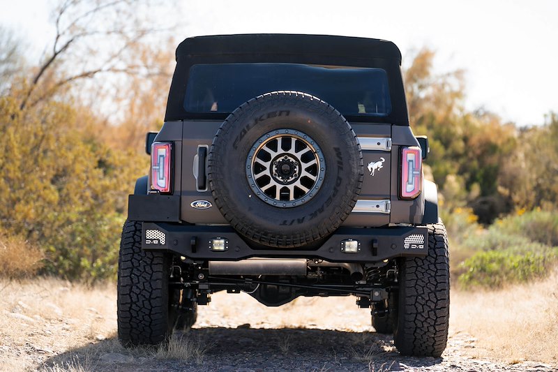 DV8 Offroad Ford Bronco; MTO Series Rear Bumper (2021-Present)