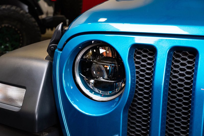 DV8 Offroad JL & JT LED Headlights; Black
