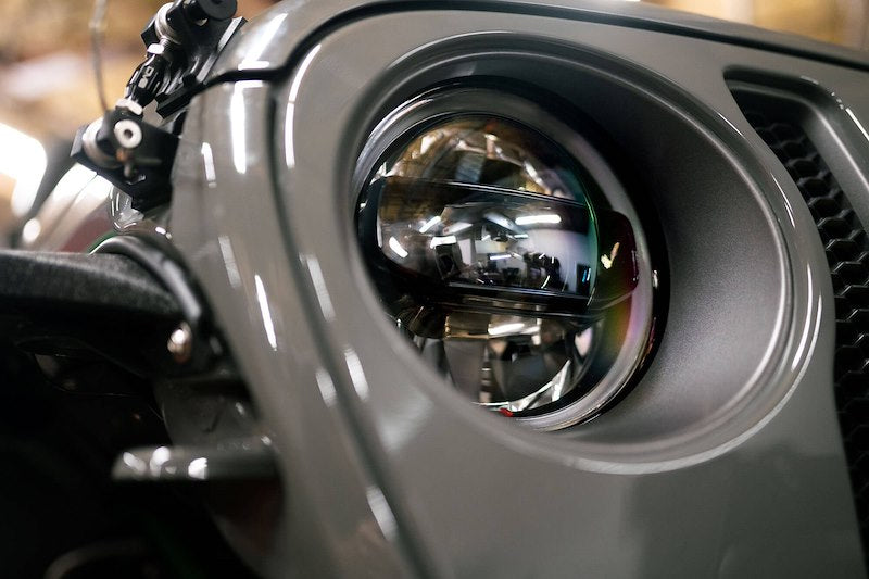 DV8 Offroad JL & JT LED Headlights; Black