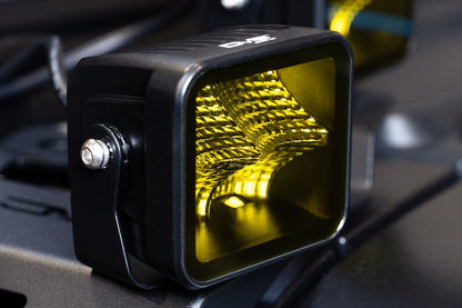 DV8 Offroad 3-Inch Elite Series LED Amber Pod Light (Single)