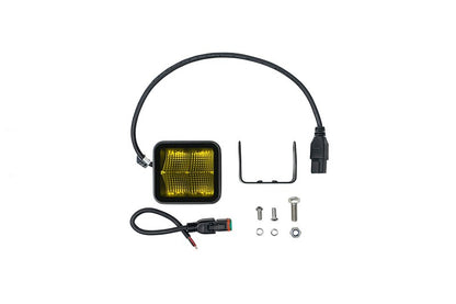 DV8 Offroad 3-Inch Elite Series LED Amber Pod Light (Single)
