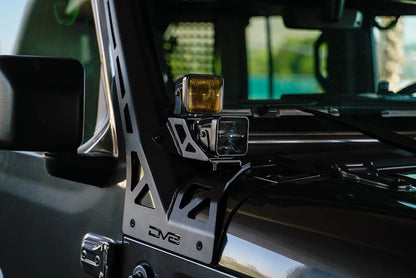 DV8 Offroad Jeep Wrangler JL/JLU & JT A-Pillar Dual Light Pod Mounts (2018-Present)