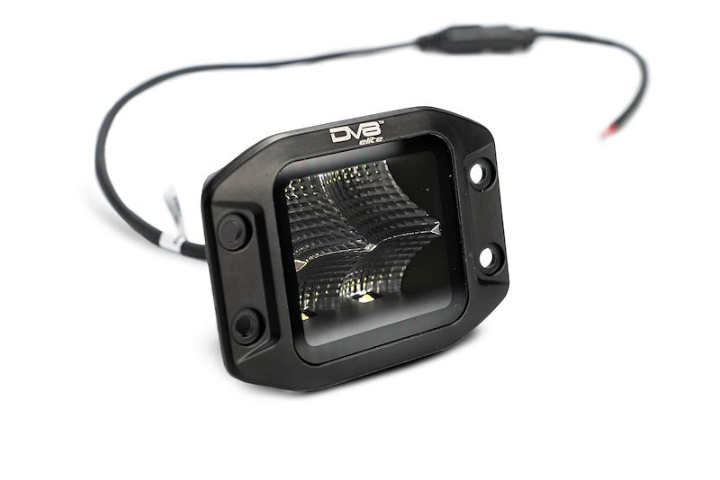 DV8 Offroad 3-Inch Elite Series LED Flush Mount Single Flood Pod Light