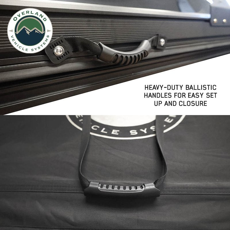 Overland Vehicle Systems XD Atlas Cantilever ABS Hard Shell Roof Top Tent, Blue Body & Black Rainfly