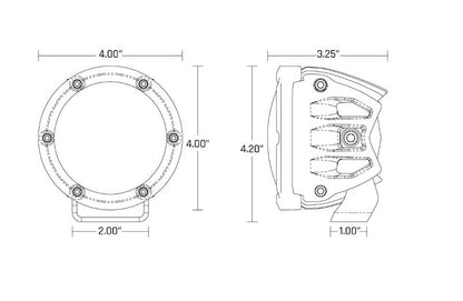 RIGID Industries 360-Series SAE Fog Yellow/White Pair