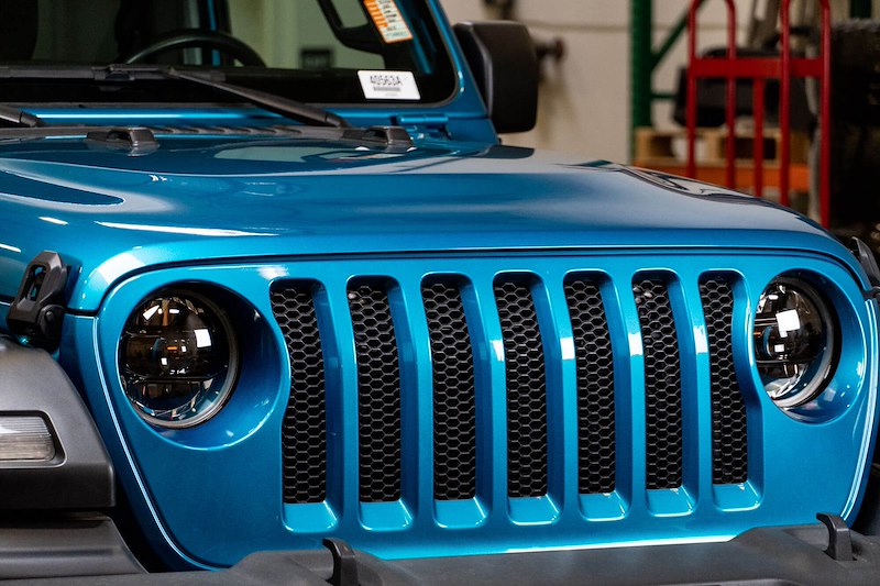DV8 Offroad JL & JT LED Headlights; Black