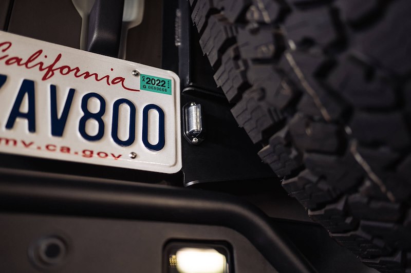 DV8 Offroad Ford Bronco Rear License Plate Relocation Bracket (2021-Present)