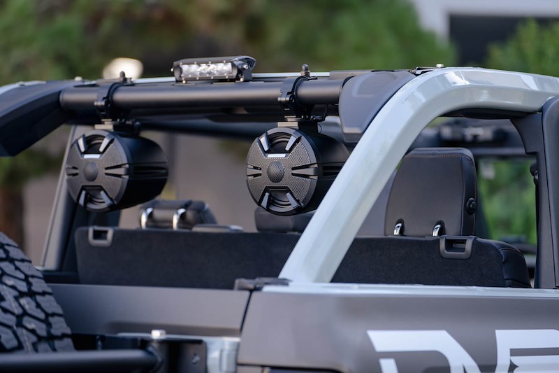 DV8 Offroad Ford Bronco Rear Speaker & Light Mount Bar (2021-Present)