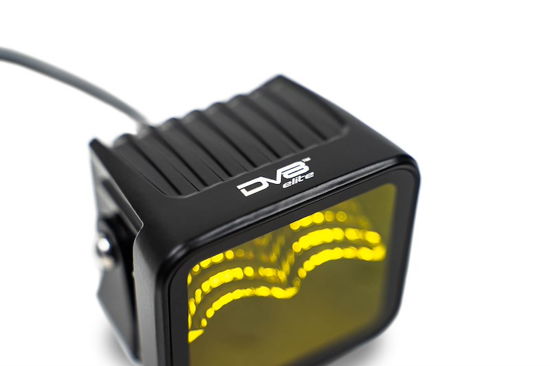 DV8 Offroad 3-Inch Elite Series LED Amber Pod Light (Single)
