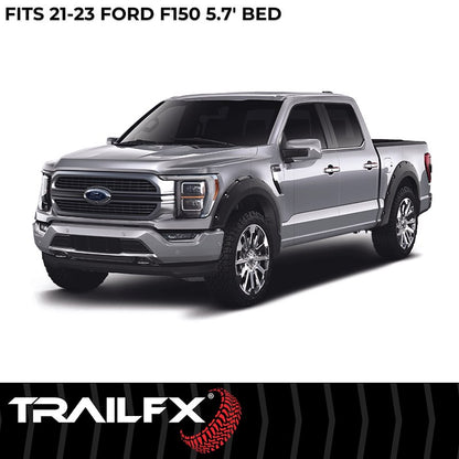 TrailFX Pocket Style Fender Flares For 2021-2025 Ford F150, Smooth