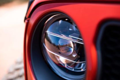 DV8 Offroad JL/JLU & JT LED Headlights | Chrome