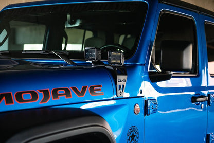 DV8 Offroad JL 392 &  JT Mojave Edition Dual Pod Light Mounts (2020-2022)