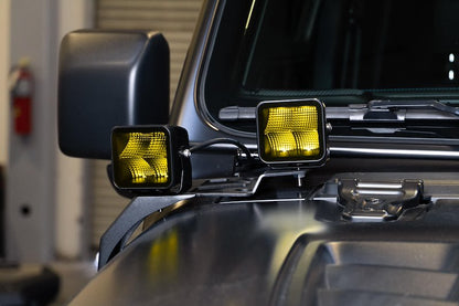 DV8 Offroad 3-Inch Elite Series LED Amber Pod Light (Single)