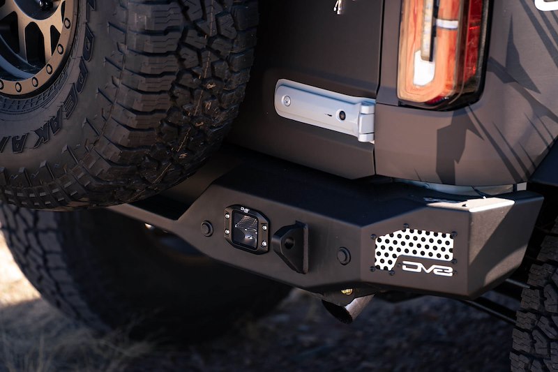 DV8 Offroad Ford Bronco; MTO Series Rear Bumper (2021-Present)