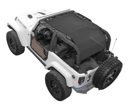 Spiderwebshade Sun Shade – Solid Color Shade Top | Jeep Wrangler JK 2-Door (2007–2017)