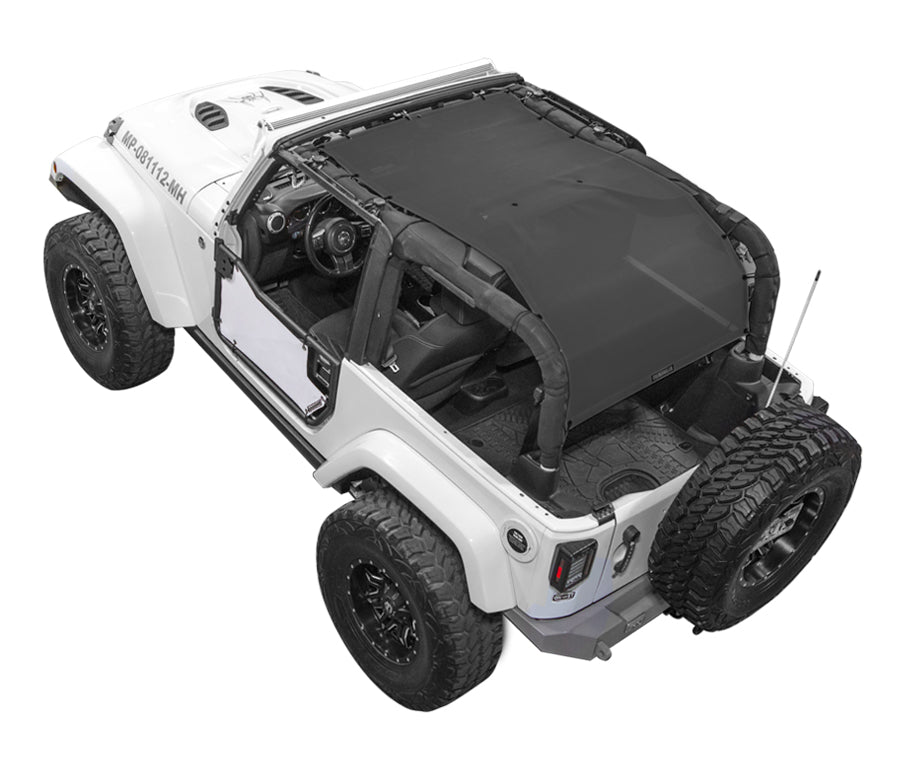 Spiderwebshade Sun Shade – Solid Color Shade Top | Jeep Wrangler JK 2-Door (2007–2017)