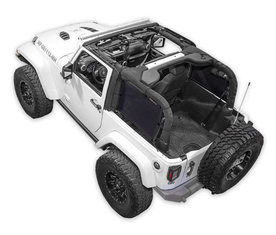 Spiderwebshade Sun Shade – Solid Color Shade Top | Jeep Wrangler JK 2-Door (2007–2017)