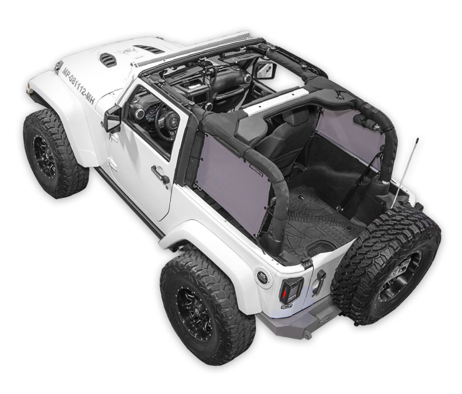 Spiderwebshade Sun Shade – Solid Color Shade Top | Jeep Wrangler JK 2-Door (2007–2017)