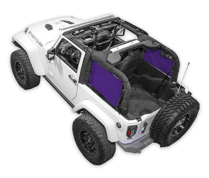 Spiderwebshade Sun Shade – Solid Color Shade Top | Jeep Wrangler JK 2-Door (2007–2017)