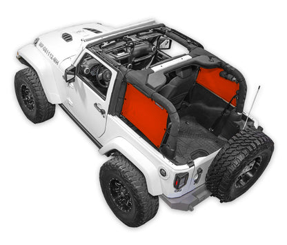 Spiderwebshade Sun Shade – Solid Color Shade Top | Jeep Wrangler JK 2-Door (2007–2017)