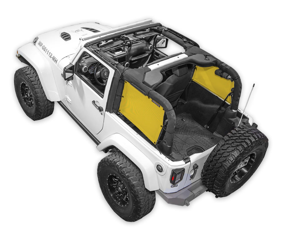 Spiderwebshade Sun Shade – Solid Color Shade Top | Jeep Wrangler JK 2-Door (2007–2017)