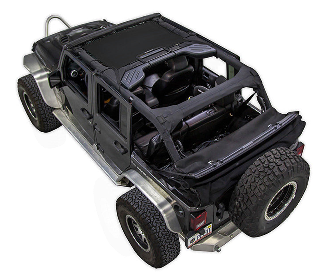 Spiderwebshade Sun Shade – Solid Color Shade Top | Jeep Wrangler JKU 4-Door (2007–2017)