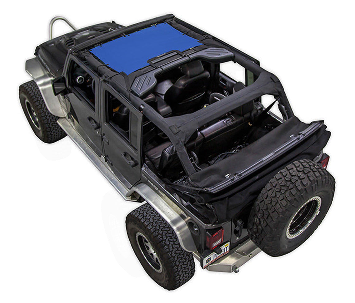 Spiderwebshade Sun Shade – Solid Color Shade Top | Jeep Wrangler JKU 4-Door (2007–2017)