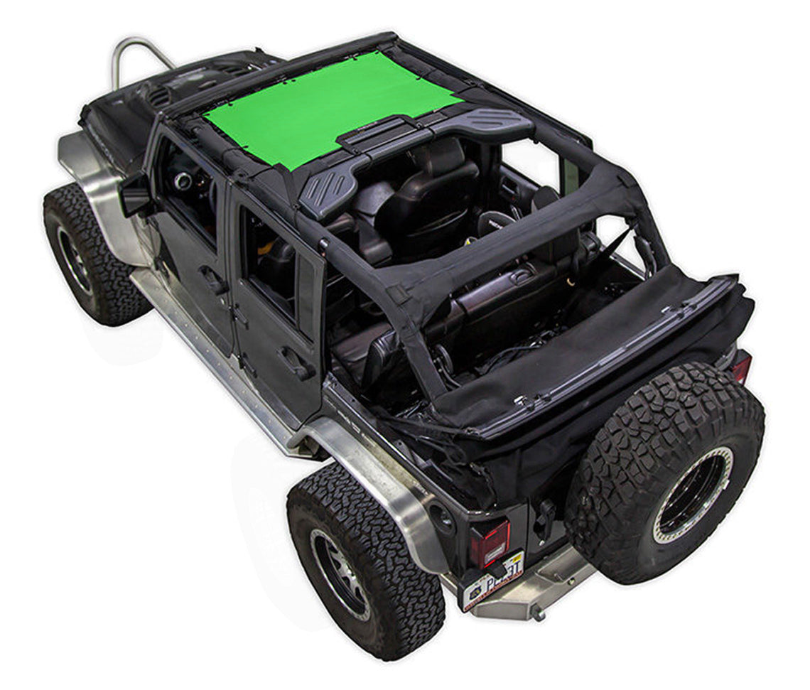 Spiderwebshade Sun Shade – Solid Color Shade Top | Jeep Wrangler JKU 4-Door (2007–2017)