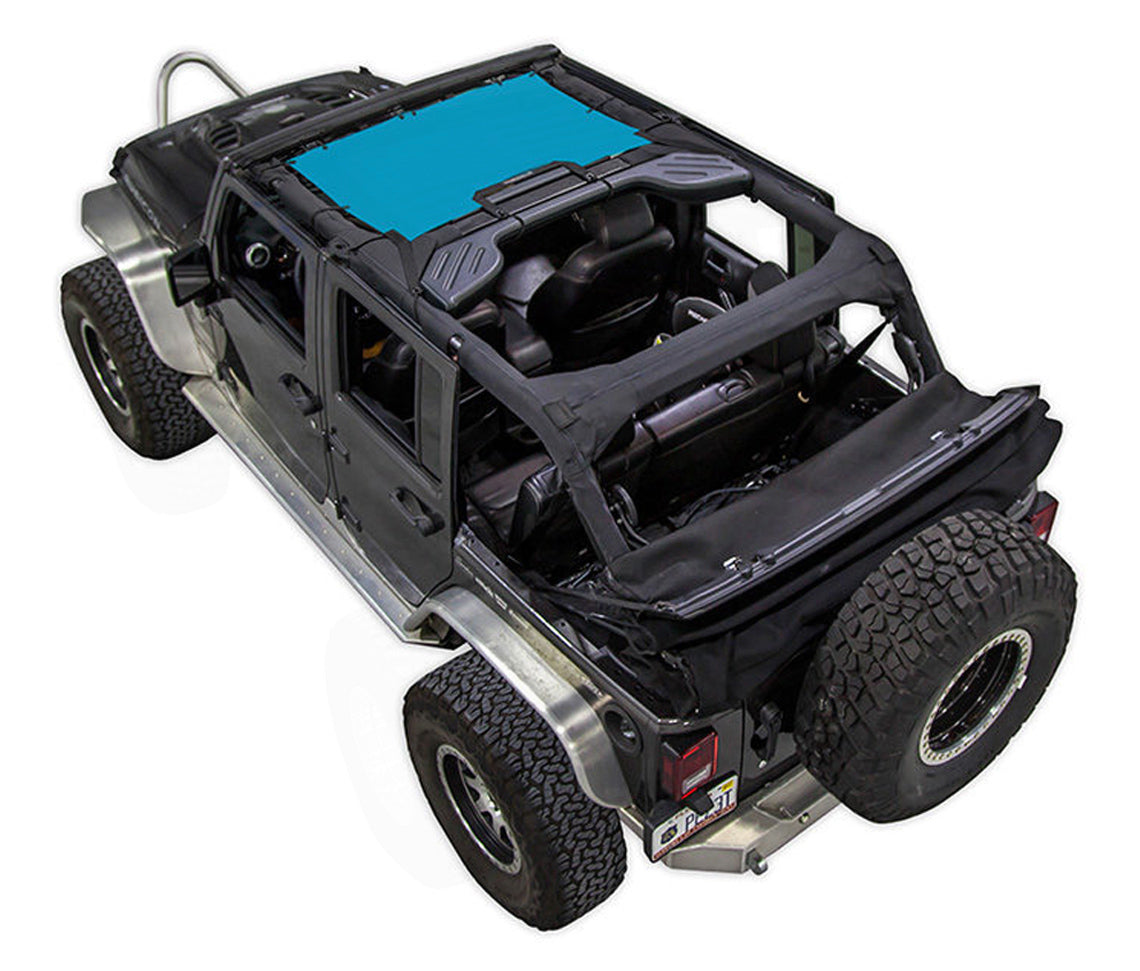Spiderwebshade Sun Shade – Solid Color Shade Top | Jeep Wrangler JKU 4-Door (2007–2017)