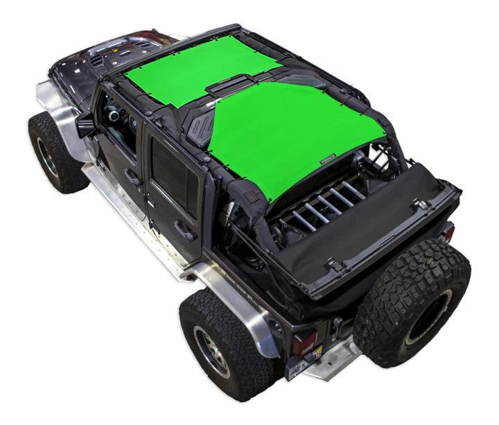 Spiderwebshade Sun Shade – Solid Color Shade Top | Jeep Wrangler JKU 4-Door (2007–2017)