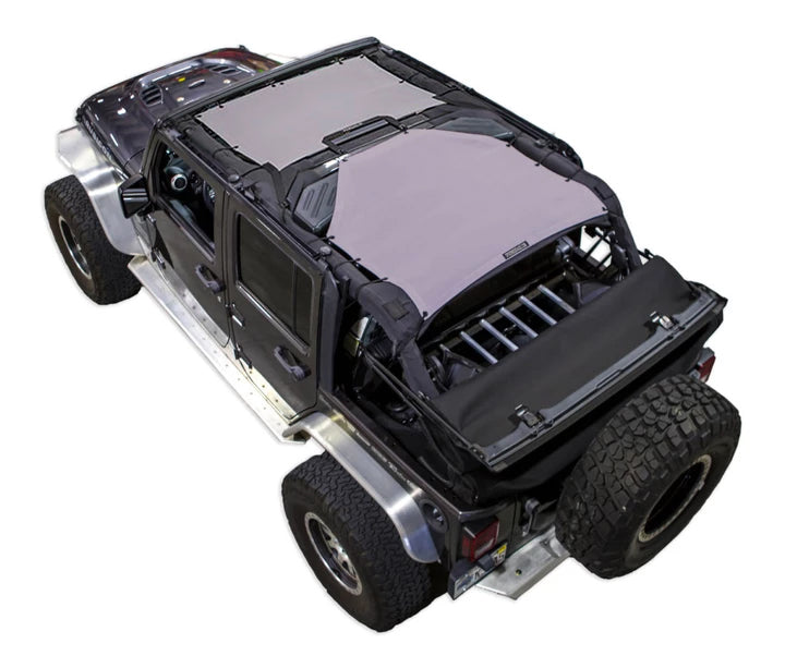 Spiderwebshade Sun Shade – Solid Color Shade Top | Jeep Wrangler JKU 4-Door (2007–2017)
