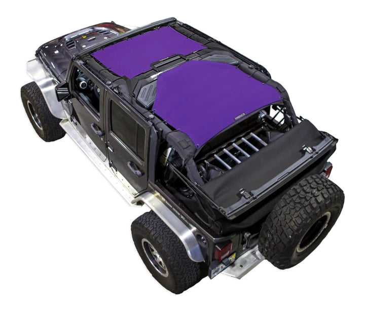Spiderwebshade Sun Shade – Solid Color Shade Top | Jeep Wrangler JKU 4-Door (2007–2017)