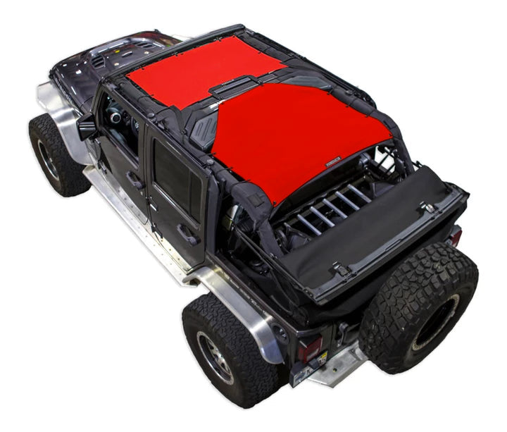 Spiderwebshade Sun Shade – Solid Color Shade Top | Jeep Wrangler JKU 4-Door (2007–2017)