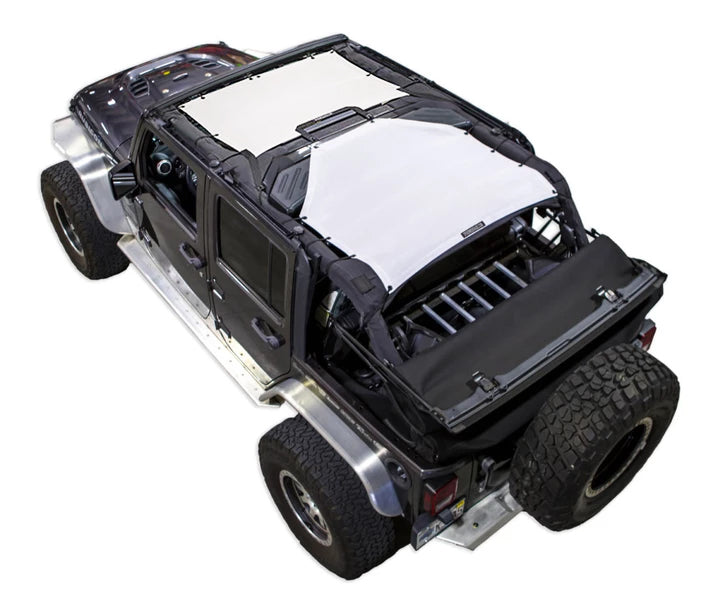 Spiderwebshade Sun Shade – Solid Color Shade Top | Jeep Wrangler JKU 4-Door (2007–2017)