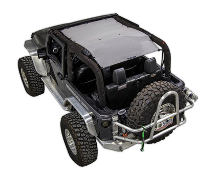 Spiderwebshade Sun Shade – Solid Color Shade Top | Jeep Wrangler JK 2-Door (2007–2017)