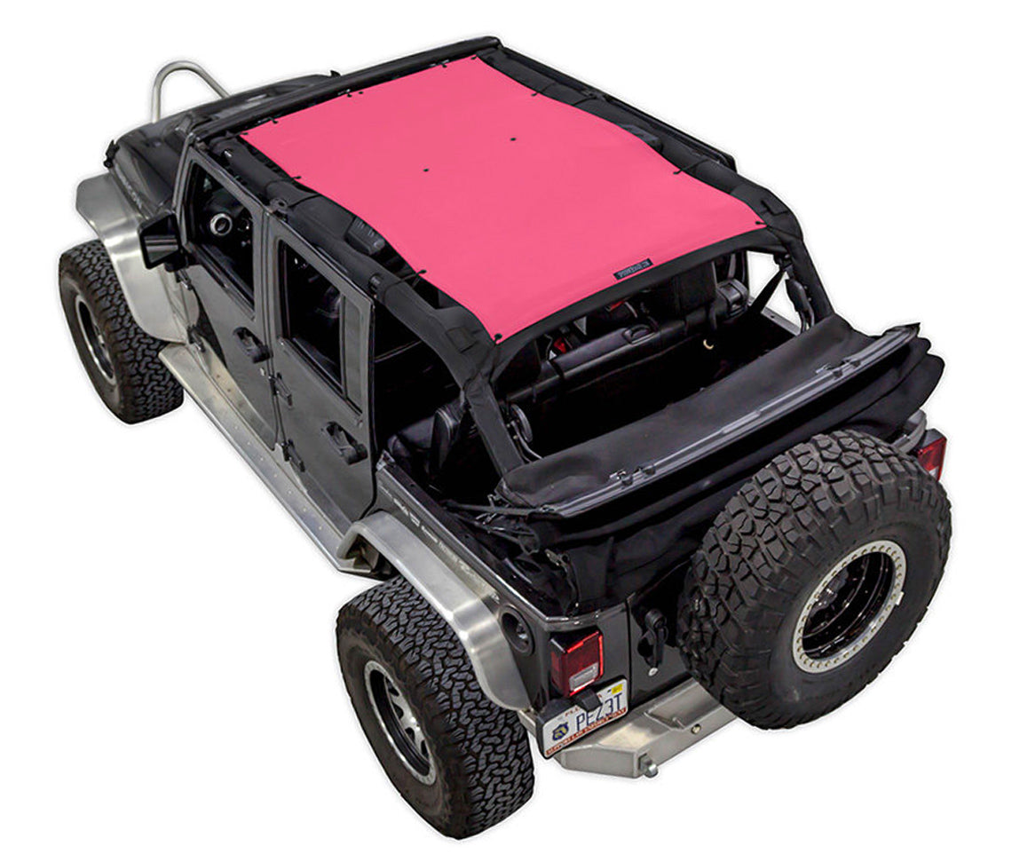 Spiderwebshade Sun Shade – Solid Color Shade Top | Jeep Wrangler JKU 4-Door (2007–2017)