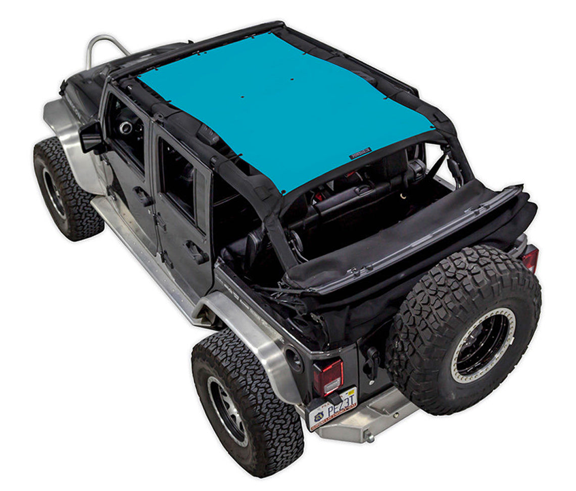Spiderwebshade Sun Shade – Solid Color Shade Top | Jeep Wrangler JKU 4-Door (2007–2017)