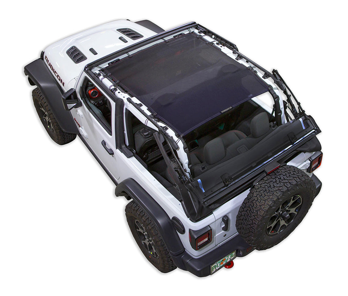 Spiderwebshade Sun Shade – Solid Color Shade Top | Jeep Wrangler JL 2-Door (2018–Present)