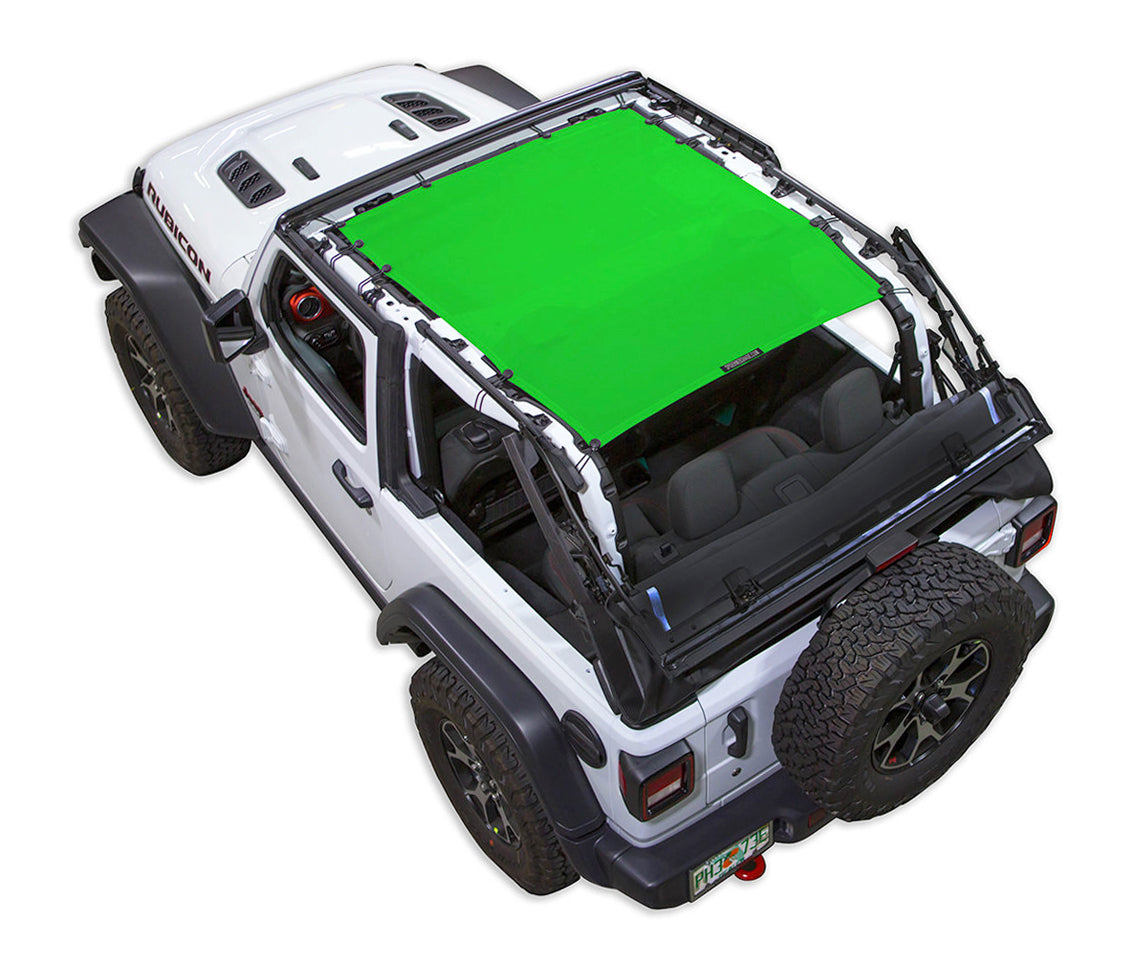 Spiderwebshade Sun Shade – Solid Color Shade Top | Jeep Wrangler JL 2-Door (2018–Present)